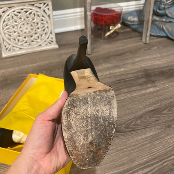 FENDI platform “Fendista” black heels size 37.5 💥 - Picture 6 of 7